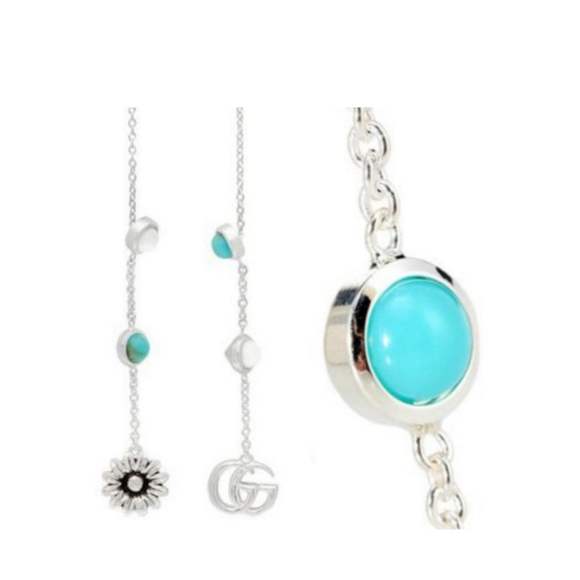 Gucci Marmont Silver Threader Drop Earrings - Picture 7 of 10